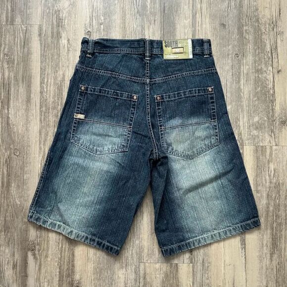 Y2K Southpole Baggy Fit Jorts Jean Shorts Size 32 - Picture 1 of 6